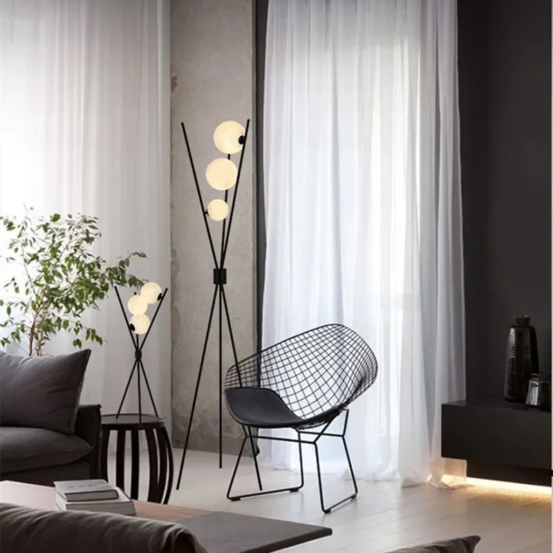 Nordic LED Floor Lamp 3D Moon Table Standing Light