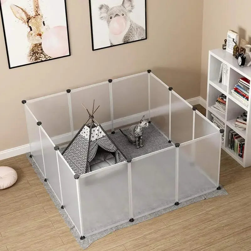 Foldable Pet Playpen Dog Fence Puppy Kennel House Exercise Training Puppy Kitten Space Dogs Supplies Rabbits Guinea Pig Cage