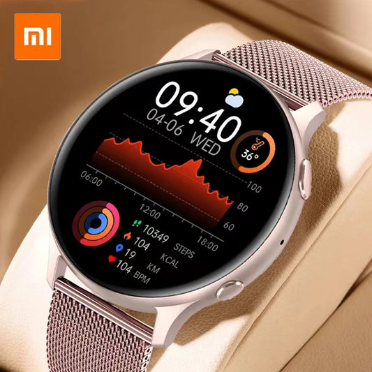 Xiaomi Mijia Bluetooth Call Smart Watch Women Sport Fitness Health Monitor Tracker Smartwatch Large HD Screen for Huawei Phone
