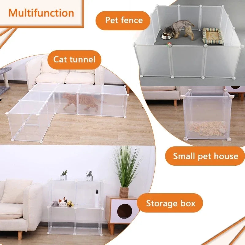 Foldable Pet Playpen Dog Fence Puppy Kennel House Exercise Training Puppy Kitten Space Dogs Supplies Rabbits Guinea Pig Cage