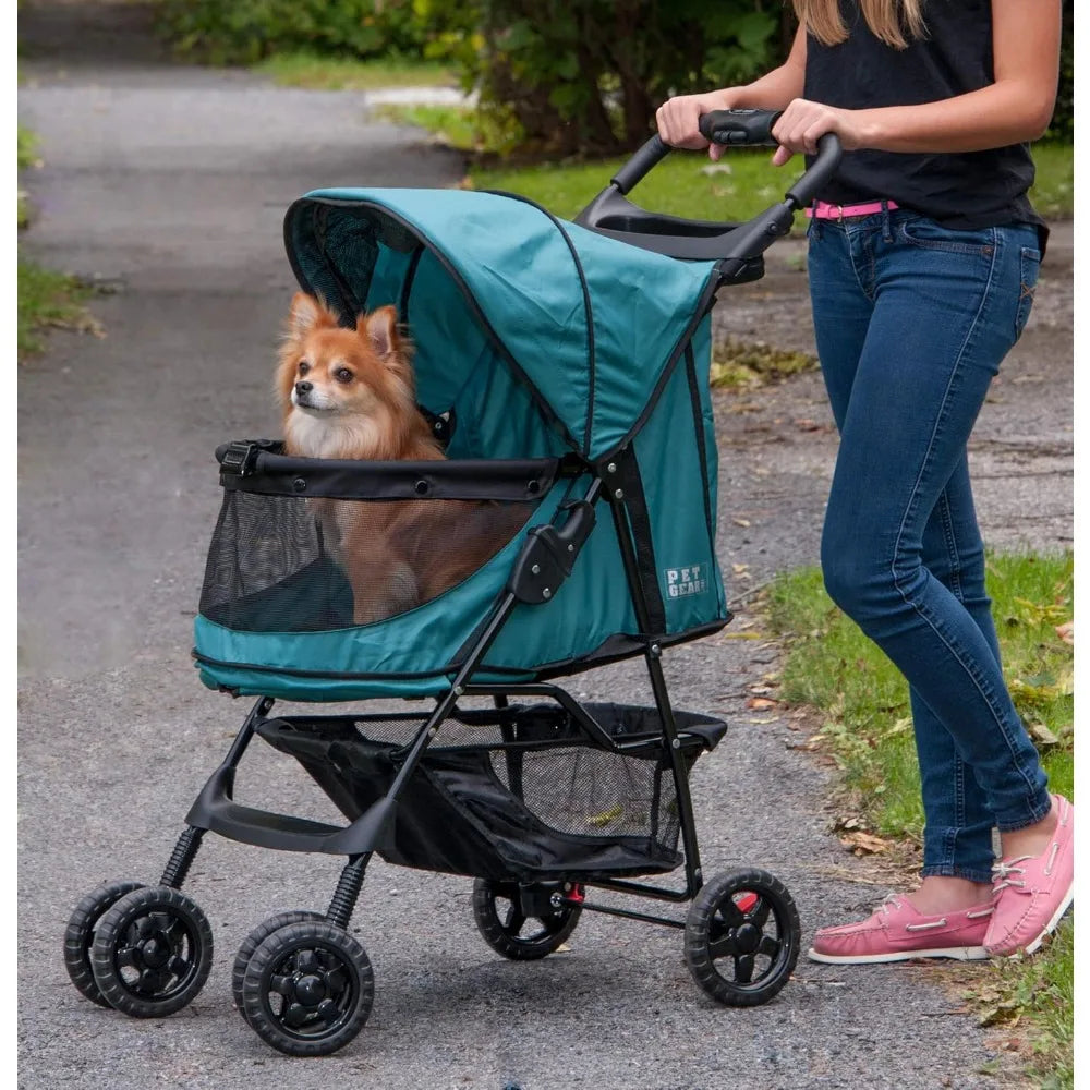 No-Zip Happy Trails Pet Stroller for Cats/Dogs