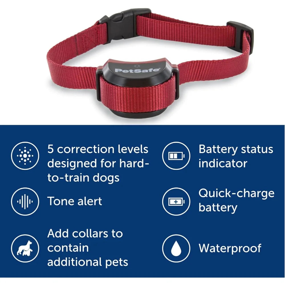 Wireless Pet Fence for Stubborn Dogs -Circular Boundary, Secure 3/4-Acre Yard