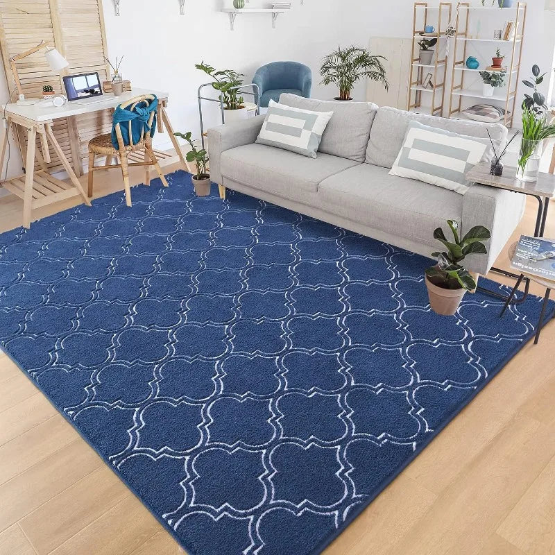 Shag Geometric Modern Area Rug Memory Foam Indoor Decor