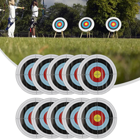 10Pcs Target Paper Face 40x40cm For Arrow Bow Practice
