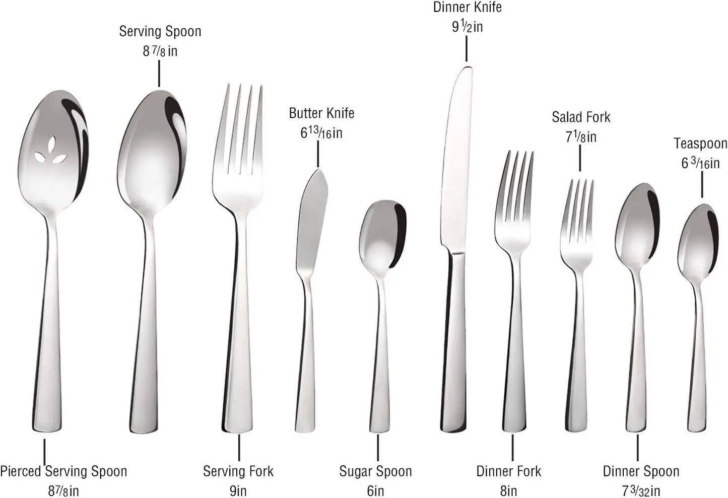 45-Piece Silverware Flatware Cutlery Set Service for 8