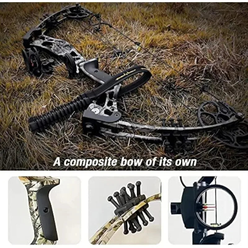 Compound Bow Set 15-45lbs for Pull Beginner and Teens Right Handed Adjustable 18"-29" Draw Length