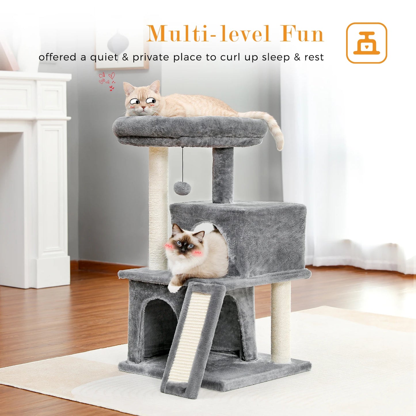 Cat Climbing Scratching Post Tree