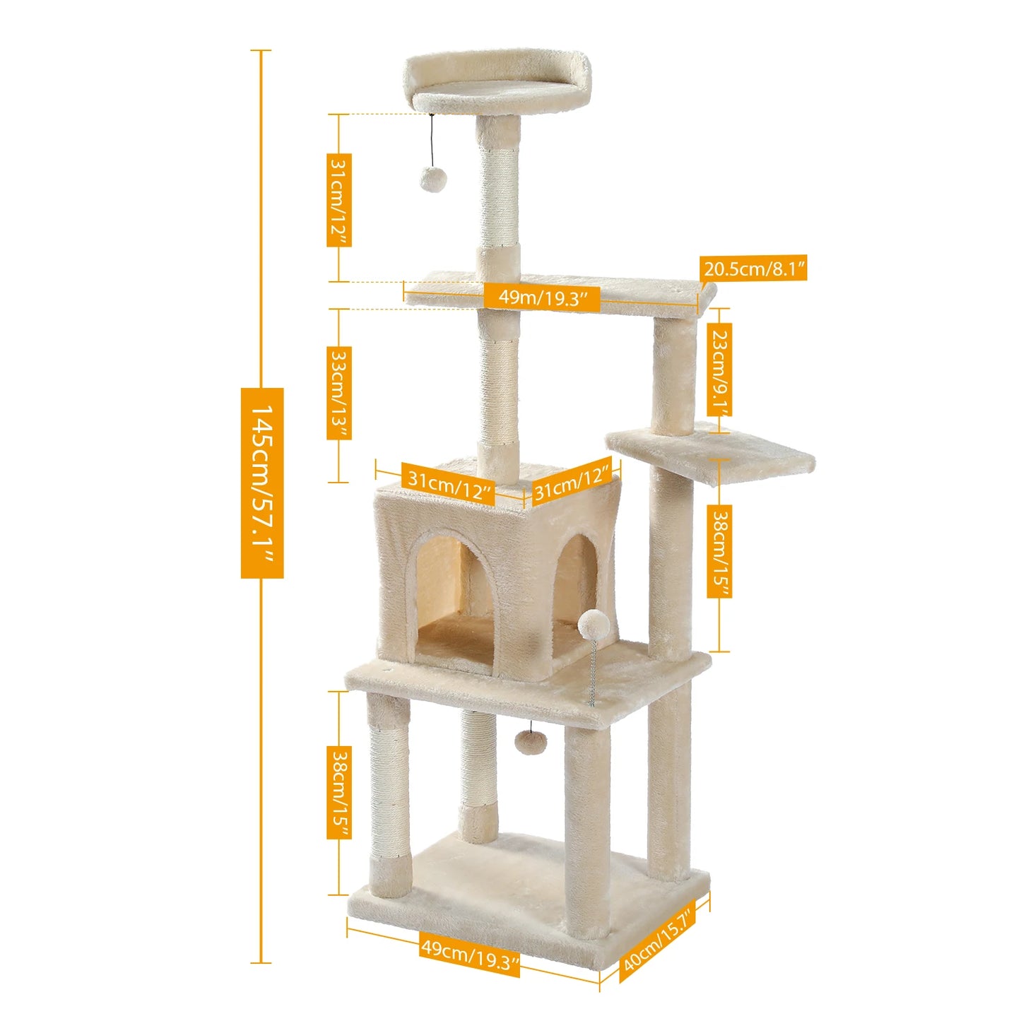 Cat Climbing Scratching Post Tree