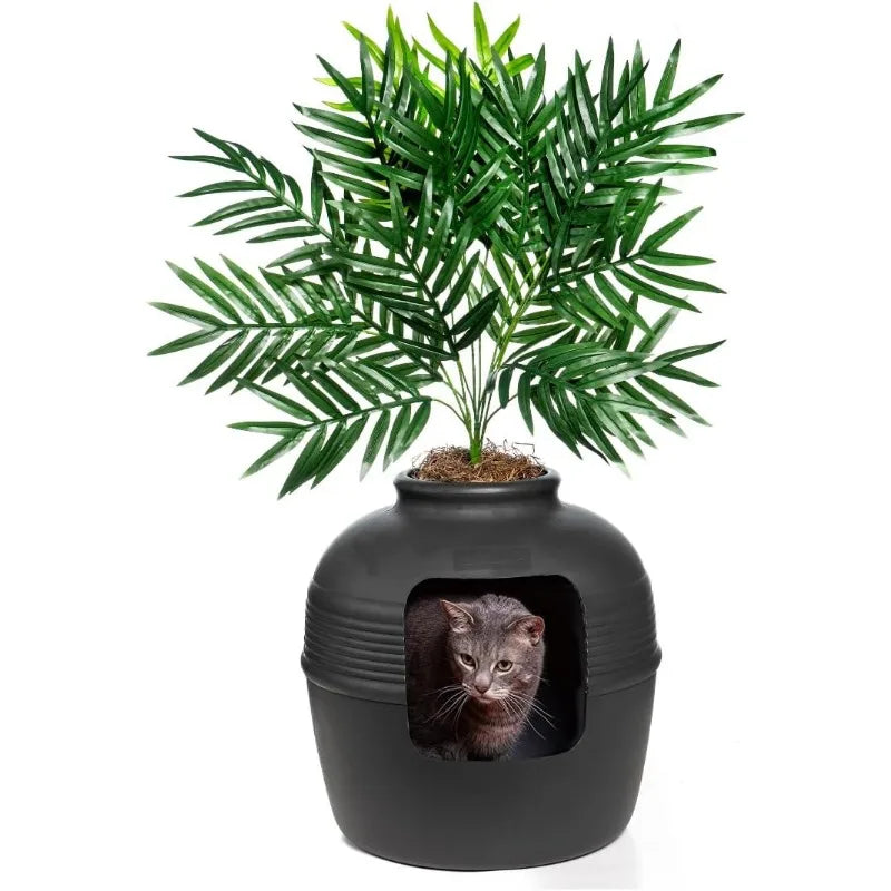 Hidden Litter Box, Artificial Plant