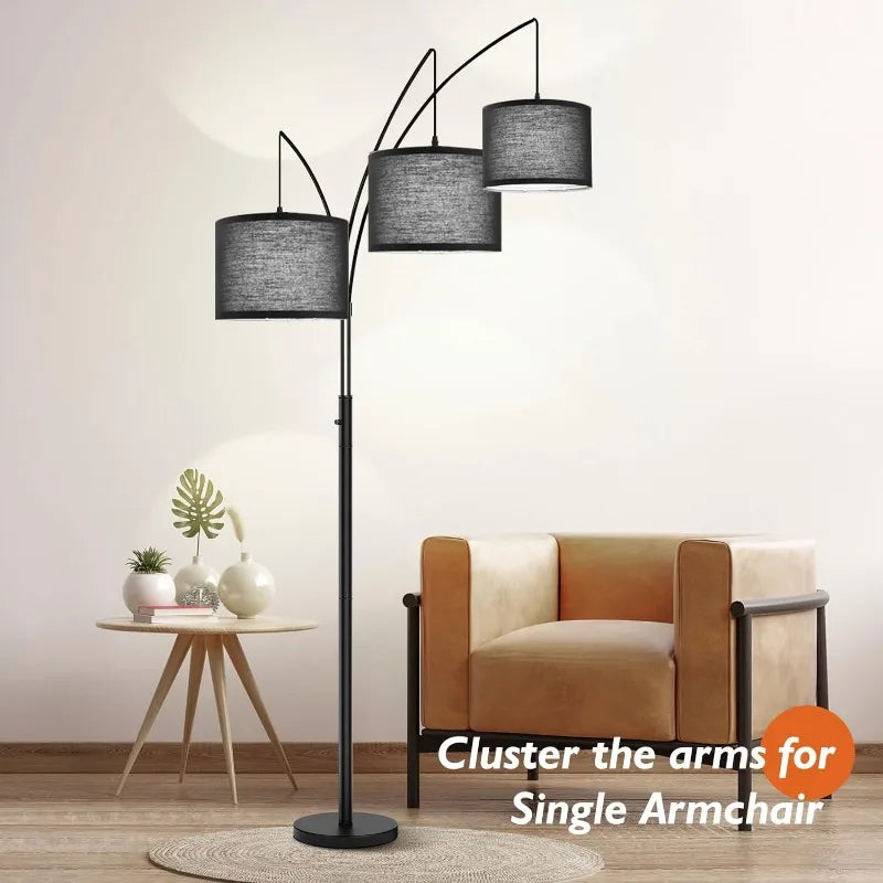 3 Lights Arc Floor Lamps