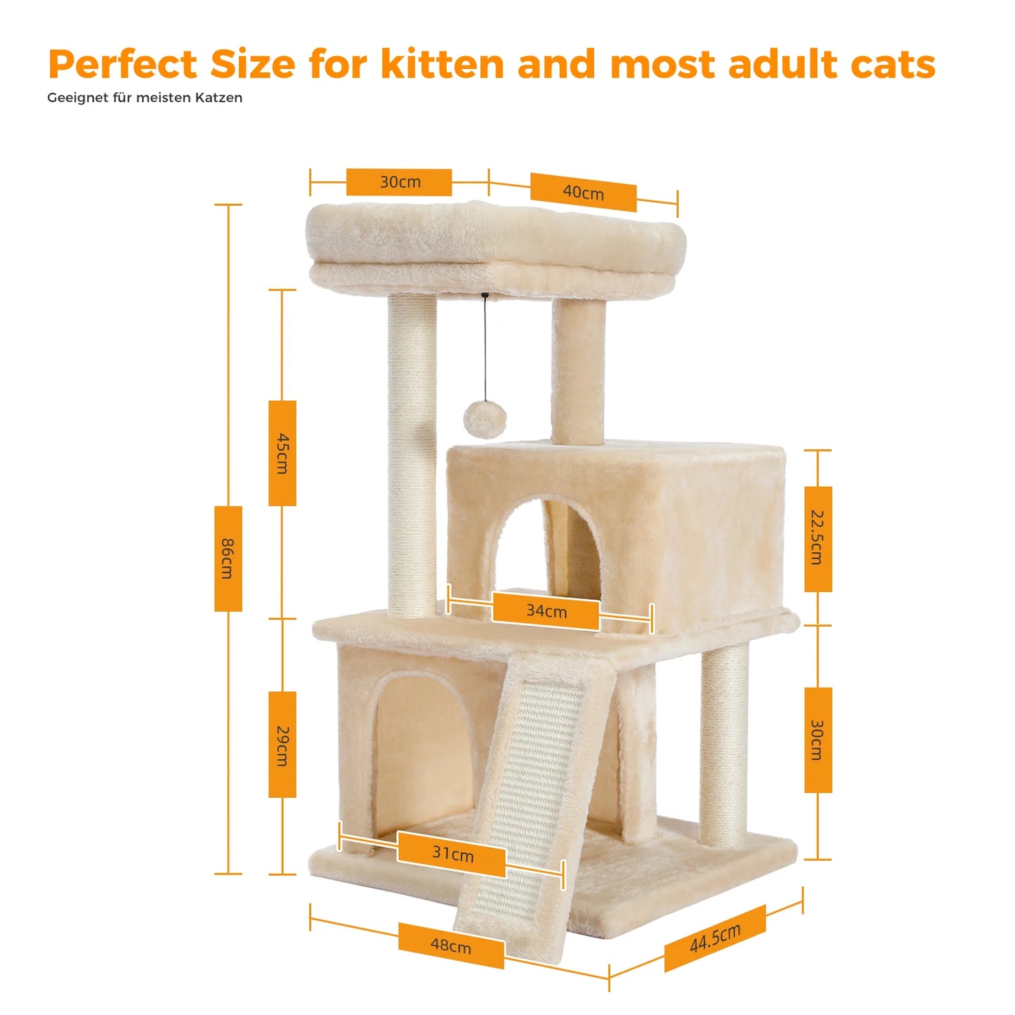 Cat Climbing Scratching Post Tree