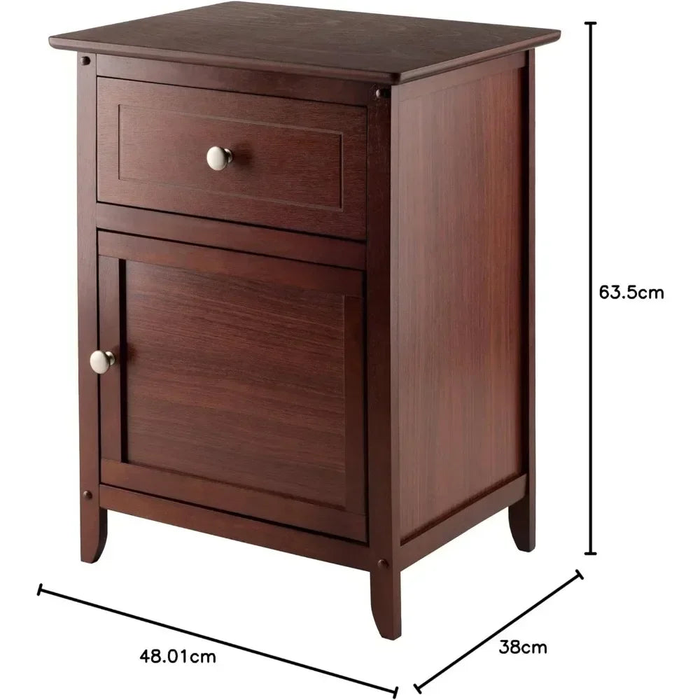 Accent Table, Walnut Night Stand