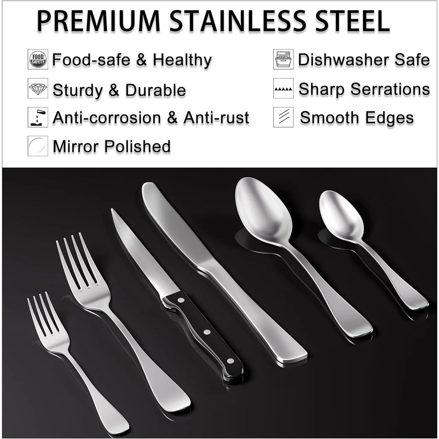 49PCS Silverware Set with Organizer