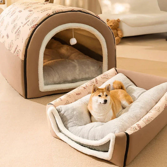 Warm Dog House Detachable Washable Mat