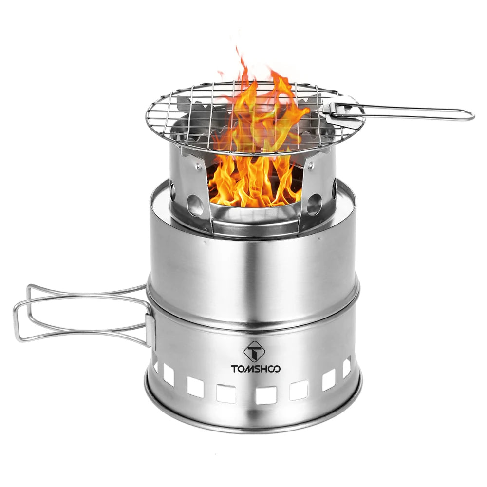 Portable Folding Windproof Wood Burning Stove
