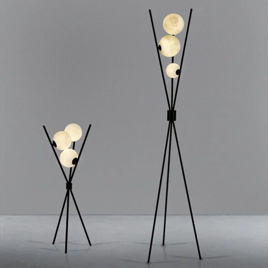 Nordic LED Floor Lamp 3D Moon Table Standing Light