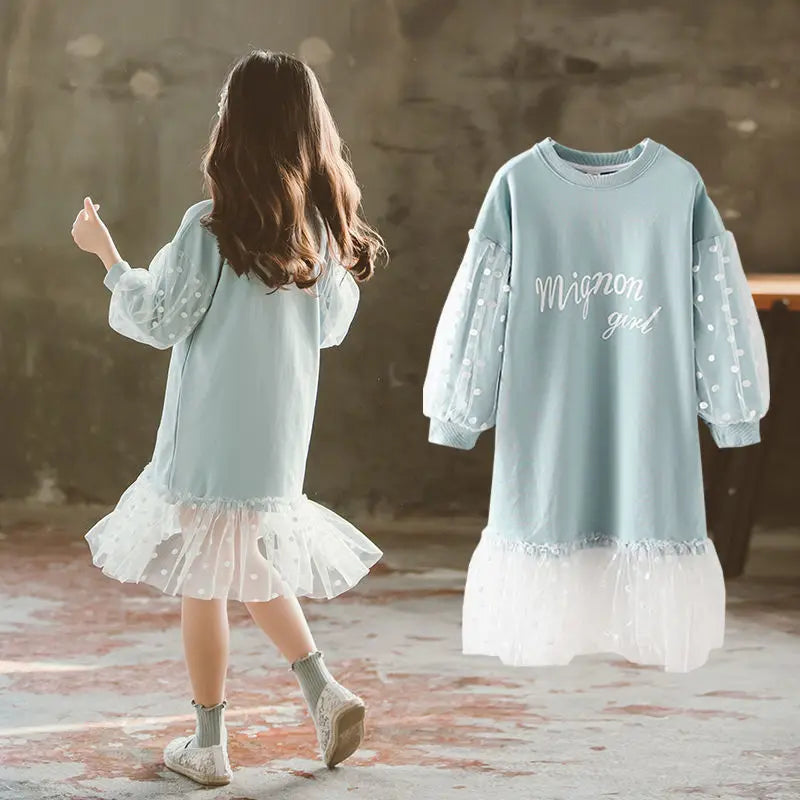 Girls Autumn Long Sleeve Girl Dress