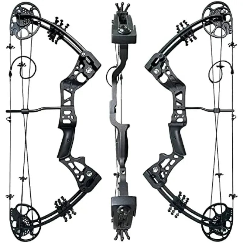 Compound Bow Set 15-45lbs for Pull Beginner and Teens Right Handed Adjustable 18"-29" Draw Length