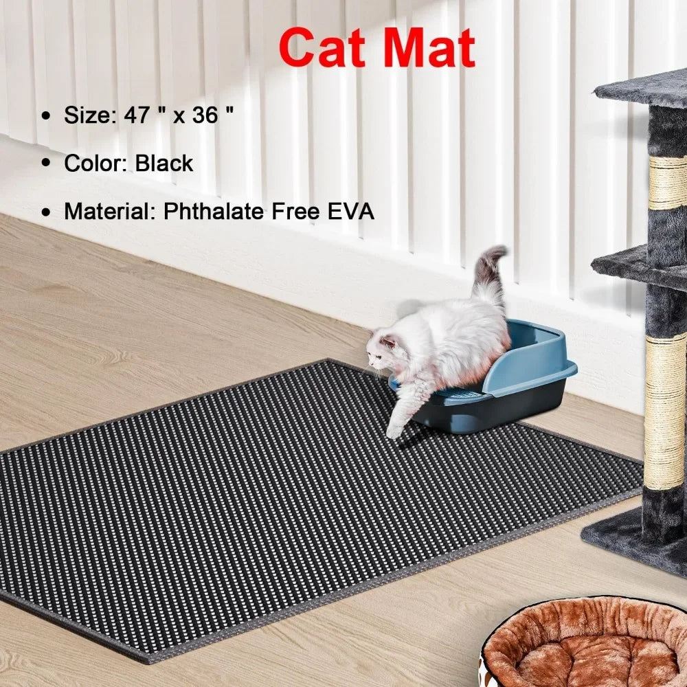 Washable Cat Litter Trapping Mat, 36"x 30"