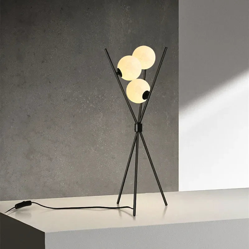 Nordic LED Floor Lamp 3D Moon Table Standing Light