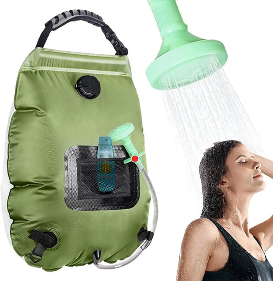 Solar Heating Shower Bag with Removable Hose