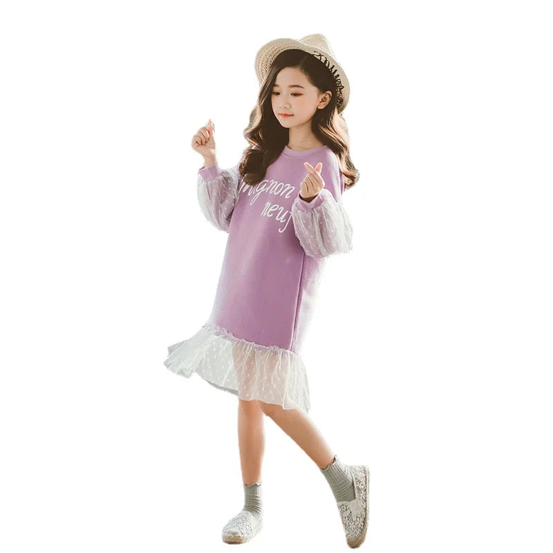 Girls Autumn Long Sleeve Girl Dress