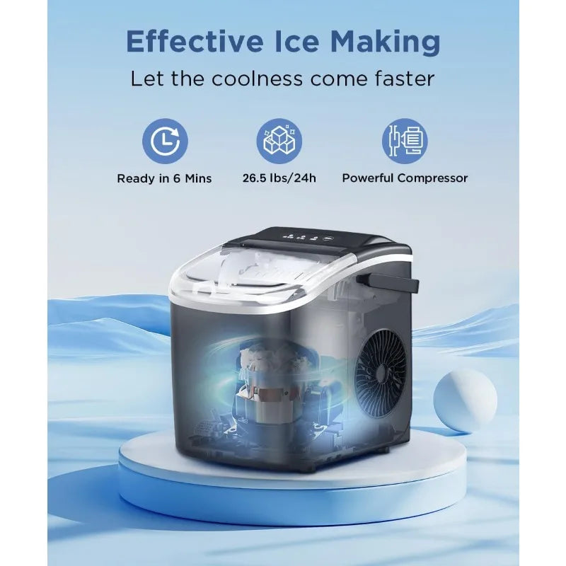 COWSAR Countertop, portable Ice Machine