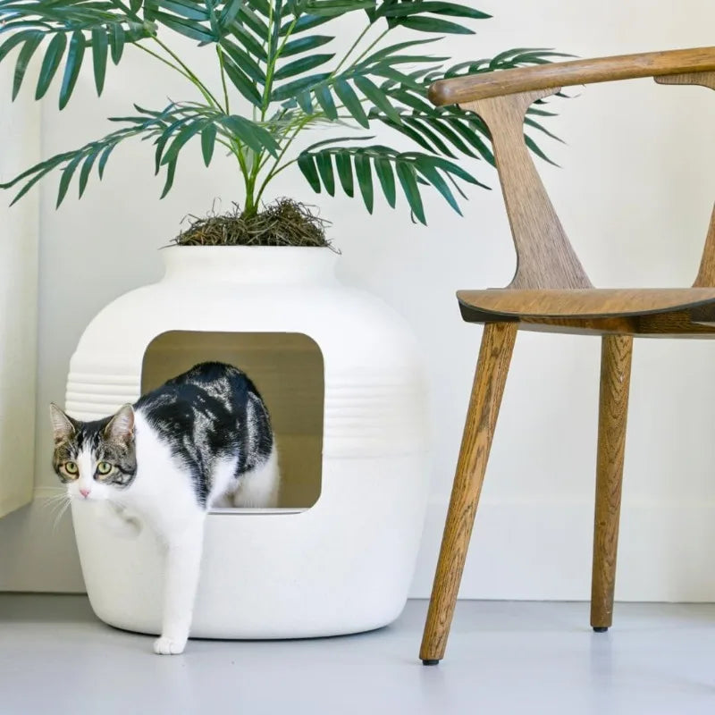 Hidden Litter Box, Artificial Plant