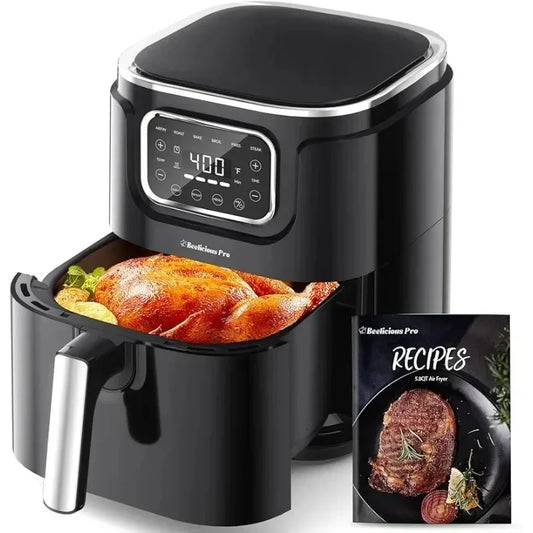 Beelicious® 5.8QT 8-in-1 Digital Airfryer with Shake Reminder