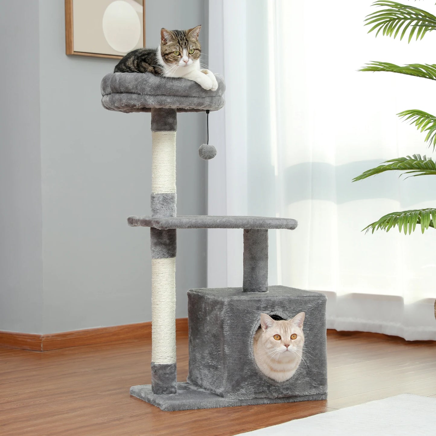 Cat Climbing Scratching Post Tree