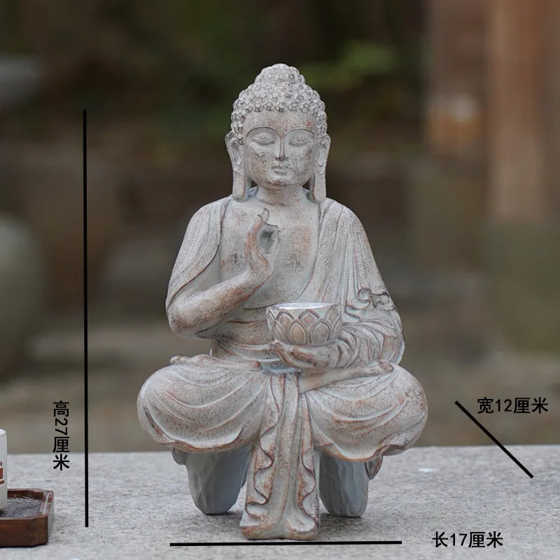 Zen Garden Buddha Statue Solar Light