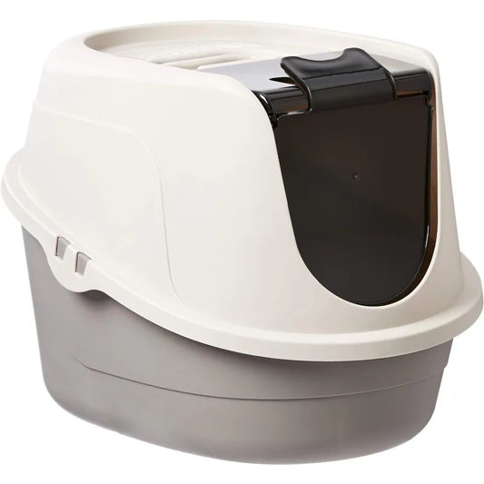 No-Mess Hooded Cat Litter Box, Large