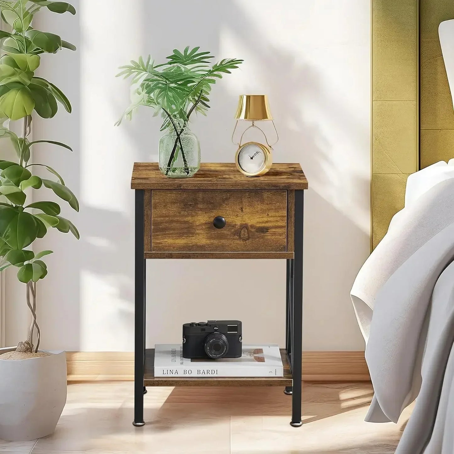 Nightstands Set of 2, Modern Bedside/End Tables,