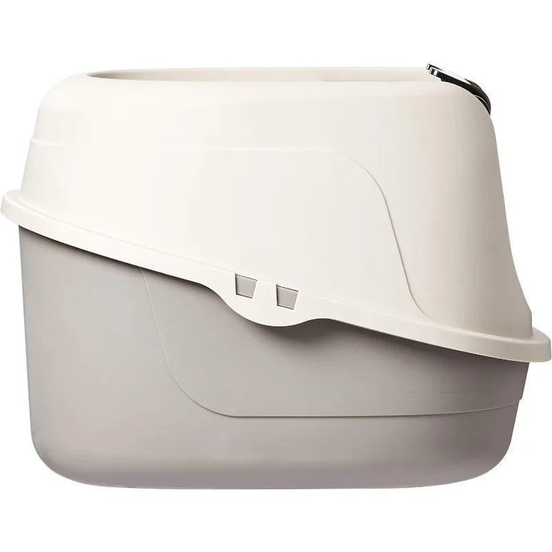 No-Mess Hooded Cat Litter Box, Large