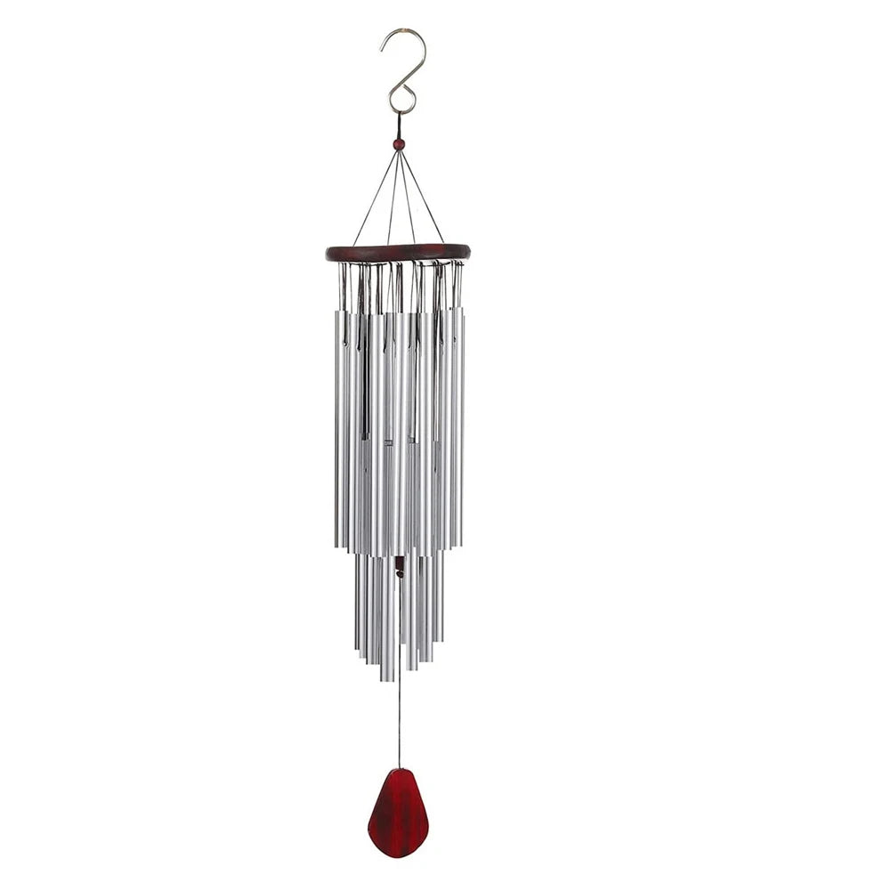 Silver Tube Wind Chime Aluminum 27 Tubes