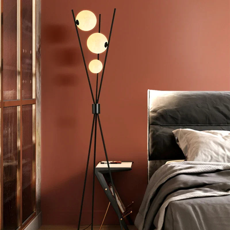 Nordic LED Floor Lamp 3D Moon Table Standing Light