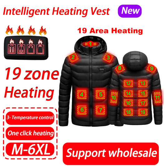 Men/Women Winter Warm USB Heating Jackets