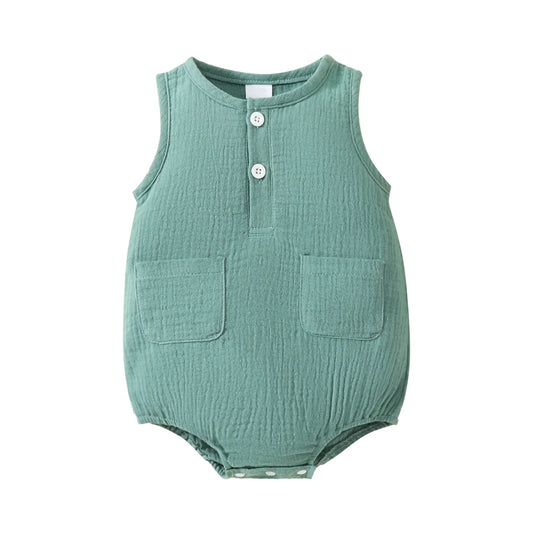 Infant Girls/Boys Short Sleeve Romper