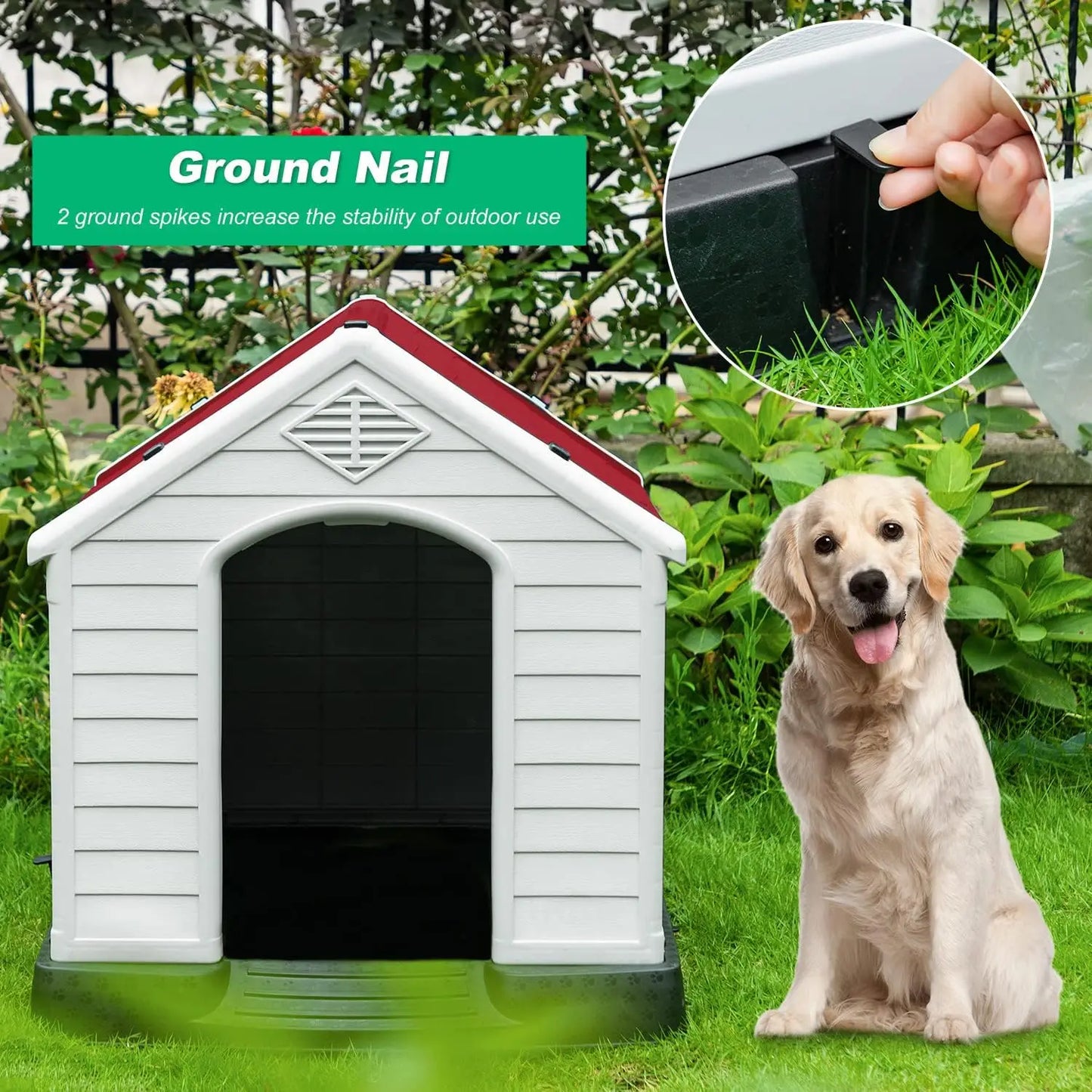 Dog House Indoor Outdoor Durable Waterproof