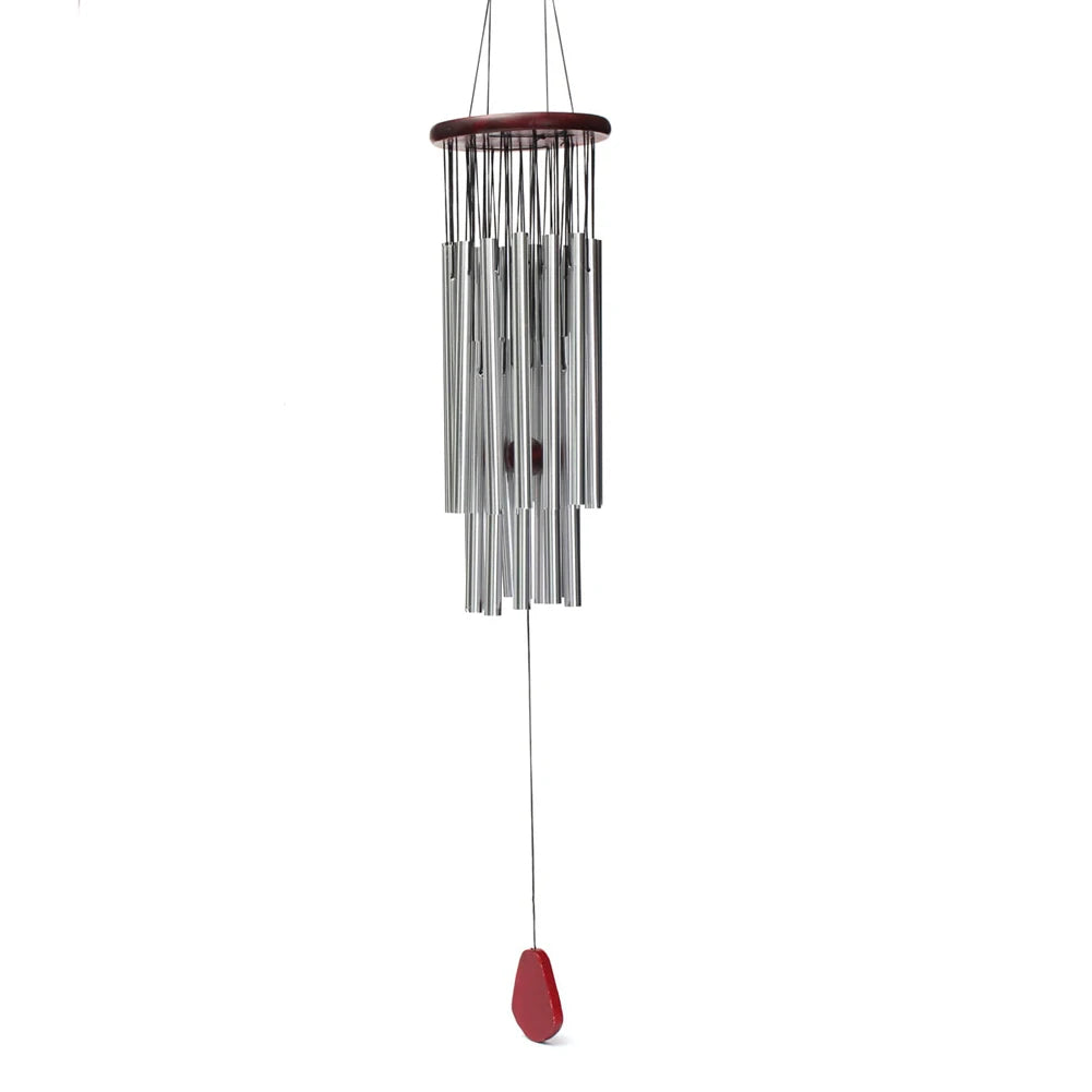 Silver Tube Wind Chime Aluminum 27 Tubes