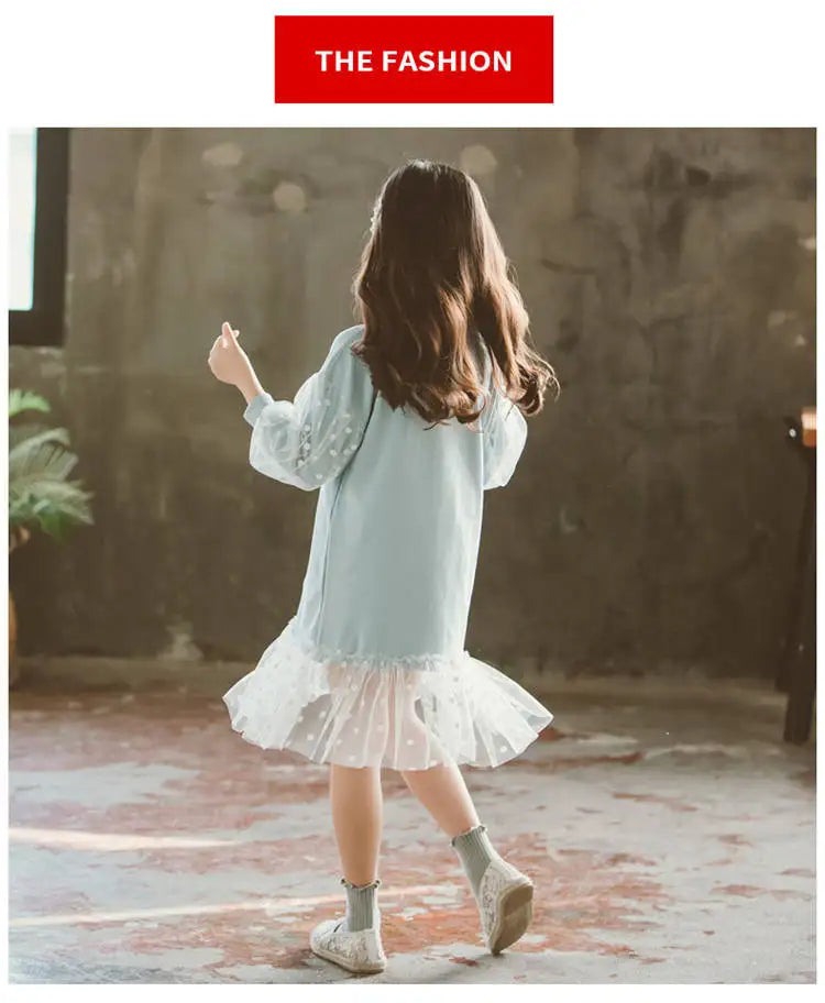 Girls Autumn Long Sleeve Girl Dress