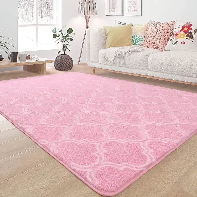 Shag Geometric Modern Area Rug Memory Foam Indoor Decor