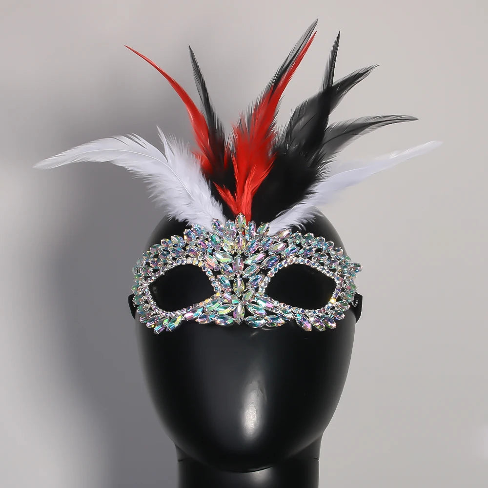 Stonefans New Feather Mask for Women