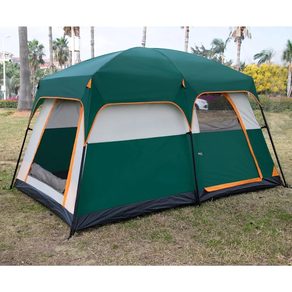 Large Tent 6 Person, Straight Wall,3 Doors and 3 Windows