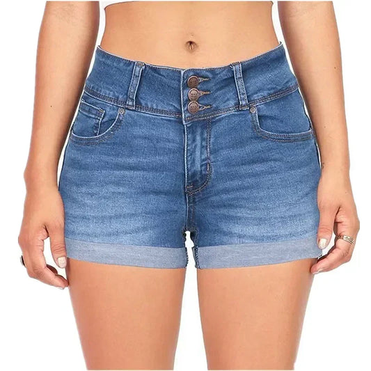 Women's Denim Stretch Fabric Shorts